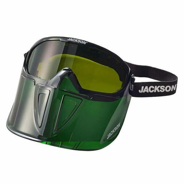 Jackson Safety Safety Goggles with Detachable Face Shield, Shade 3.0 Anti-Fog Lens 21001